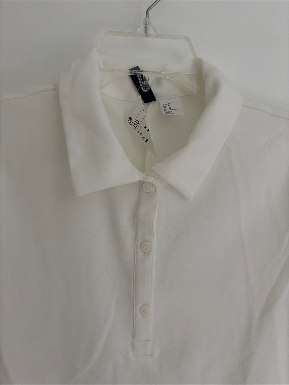 H&M Cream Short Sleeve Polo Dress - Picture 3 of 5